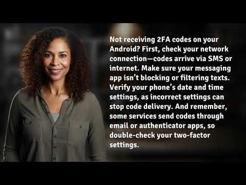 Why Is My Android Phone Not Receiving 2FA Codes?