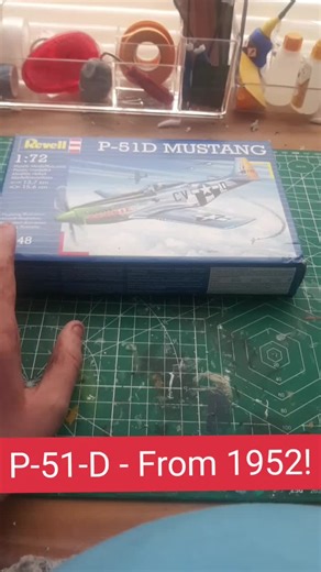 Revell's P-51-D from the early 1950s, still being sold on the shelves today! join me as I take a look in the box for the first time #model #modelkit #warbird#America #P-51 #Revell #unboxing #1940's #WW2 #COOKIE