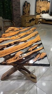 2.1M views · 29K reactions | Olive Wood Dining Table with Clear Epoxy...