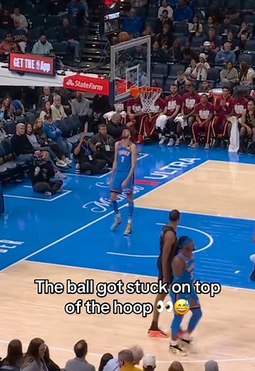NBA Highlights: When the Ball Gets Stuck on the Hoop