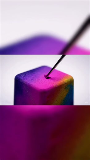 Color Powder Explosion in Slow Motion 🌈💨#satisfying #asmr