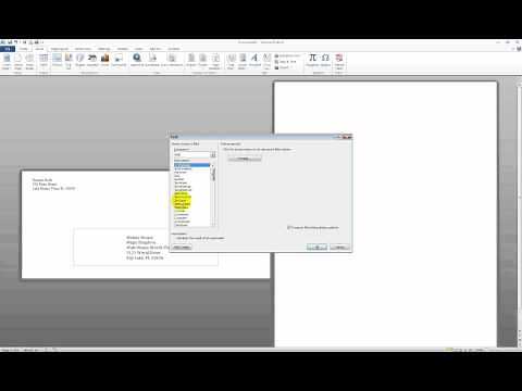 Microsoft Word Delivery Barcode on Envelope Tutorial
