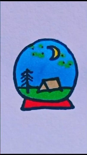 how to draw a globe step by step #art #draw