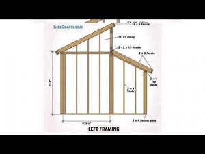 10x10 Clerestory Shed Plans Blueprints