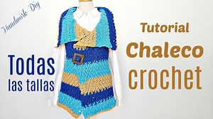 777K views · 2.5K reactions | ¿Quién conoce el punto alpino tejido a crochet? En este tutorial les muestro paso a paso, como tejer un chaleco super fácil con esta puntada #crochet #chaleco #crocheting #puntoalpinocrochet #tejercongancho | HandworkDiy | Facebook