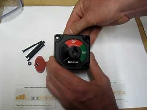 Ozautoelectrics - Battery Master Switch with Removable Key.MOV