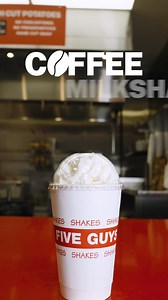 The coffee milkshake mix-in is back at Five Guys for a limited time only. | Five Guys