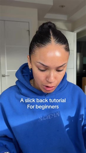 Because a healthier slick back is a better slick back! #slickback #slickbacktutorial #slickbackbun @Cantu Beauty @ORS Hair Care @BounceCurl