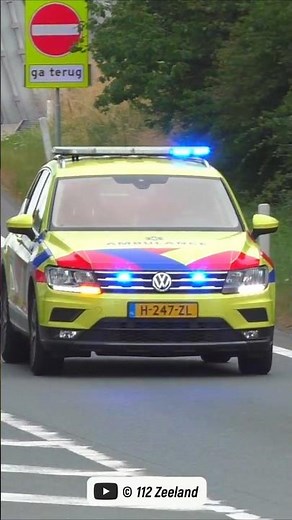 Officier van Dienst 13-812 #Ambulance #Amsterdam met spoed naar een incident in A'dam Haven! #shorts