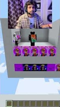 MINECRAFT Color Block Challenge Went WRONG 😱 #minecraft #gaming #shorts #challeger