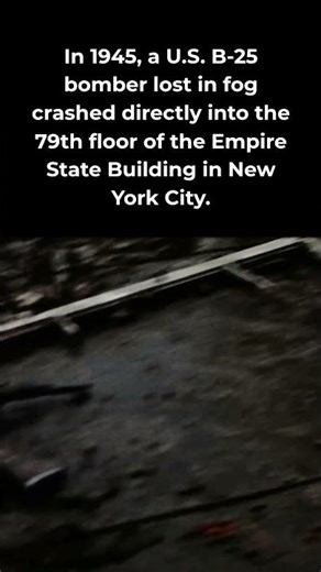 The Day a Bomber hit the Empire State Building #shorts