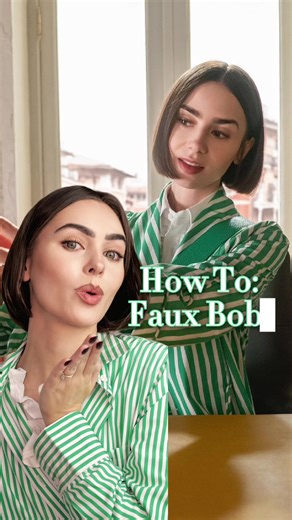 Emily in Paris Season 5 Hair Tutorial: Faux Bob Style