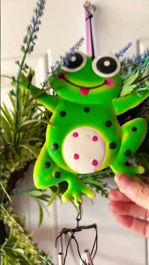 #shortvideo My cute frog wreath