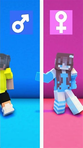 Cash TURNED into a GIRL?! #minecraft #shorts