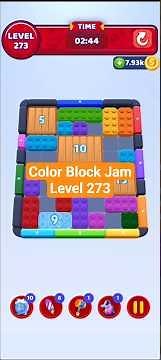 Color Block Jam - Level 273 #colorblockjam #games #colorblocks #gaming #solution