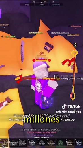 OSCAR ROD TUTORIAL LA MEJOR CAÑA PARA SUBIR DE NIVEL EN FISCH #tutorial #ROBLOXFYP #fisch #fischroblox #FISCH