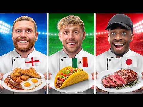 SIDEMEN VS FOOD CHALLENGES FROM AROUND THE WORLD: SIDE-MENU EP. 1