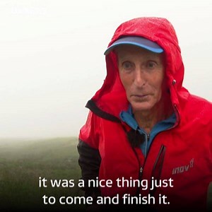 57 years later: Legend fell runner Joss Naylor, 83, fought the elements to complete a race he couldn't finish in 1962. He finally crossed the finish line, all in aid of Brathay Trust 🏃‍♂️ https://bit.ly/2Ylg5GI | ITV Border
