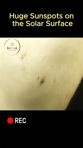 Massive Sunspots Captured Up Close #sun #sunspots #fypシ #foryou #space #astronomy #sky