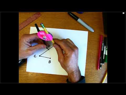 Constructing an Angle Bisector Using the Rhombus Method