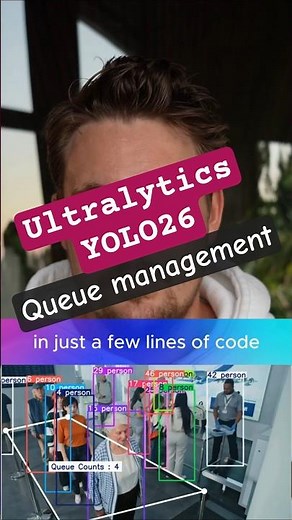 Queue Management with Ultralytics YOLO26?! 🤯