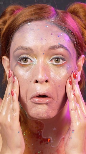 How to remove glitter makeup? ✨😅 #removingmakeup #principia