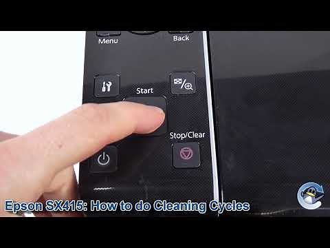 Epson Stylus SX415: How to do Printhead Cleaning Cycles and Improve Print Quality