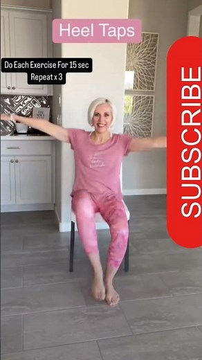 1Minute Chair Yoga Exercise for Senior Citizens|Easy Daily Stretch for Flexibility & Balance#shorts