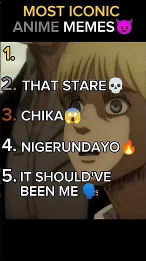 Ranking The Most Iconic Anime Memes🔥... The Last One You Will Die Laughing