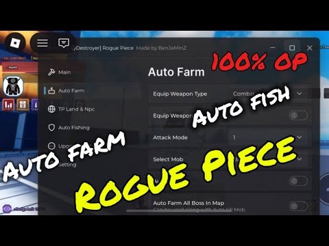 Rogue Piece Script - Benjamin Hub Very OVERPOWERED | Auto Farm,auto fish,auto everything |