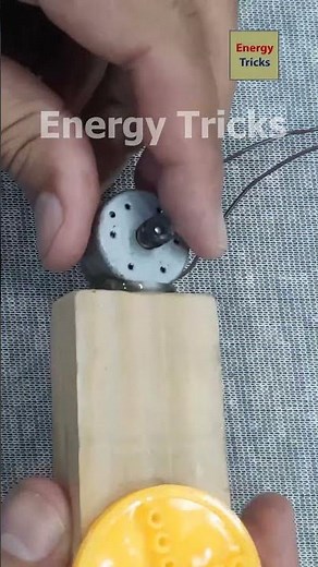 How to Make Electricity Generator Using DC Motor, Wheel & LED | DIY Project