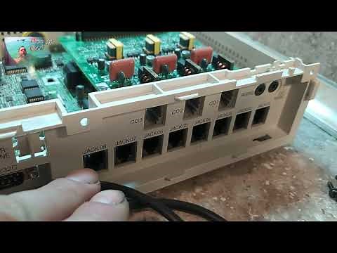 How to config and connect telephone on Panasonic KX-TEB308SN Advanced Hybrid Telephone System.