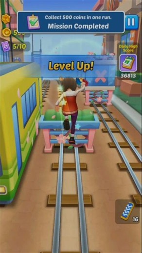 LEVEL UP ⬆️🏃😱 | SUBWAY PRINCESS RUNNER #shorts #gaming