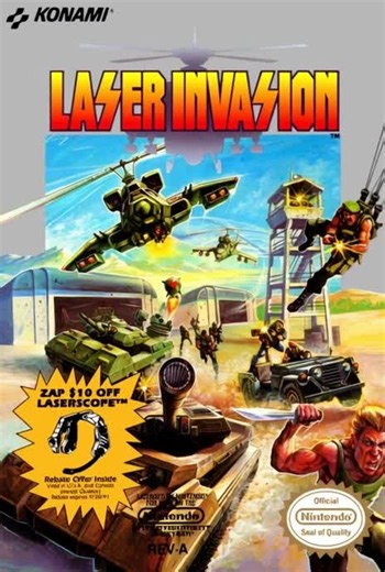 Laser Invasion - NES #1991 #lightgun #zapper #helicopter #military