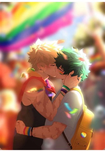 #BKDK || Imagine getting outed by your quirk ✌️✌️✌️. June went by too fast icl I shoulda posted more gay content 😀🔫. #mha #deku #bakugou #pridemonth🏳️‍🌈