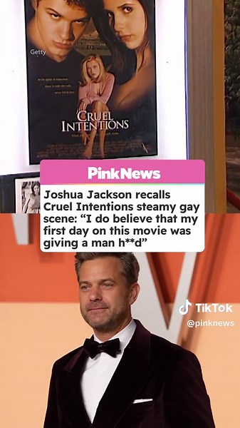 Hollywood actor Joshua Jackson has recalled his time working on the classic ‘Cruel Intentions’. Whilst speaking to Men’s Health, the Dawson’s Creek star revealed his first day on set involved working on intimate scenes at just 19-years-old. Jackson said the unforgettable scene, in which he stars alongside Eric Mabius, brought some stress - “so my stress test on this was to commit myself to this job that I had taken on and really made sure that I was all in, so to speak.” #joshuajackson #lgbtqia 