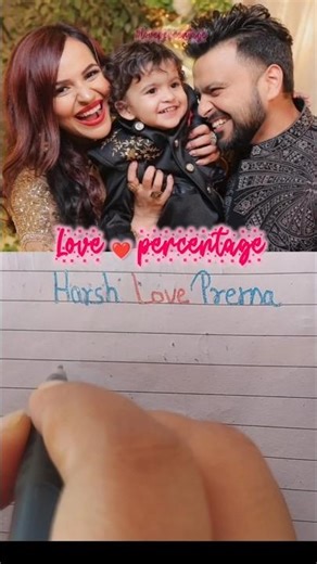 ❤️Prerna ♥️ Harsh #love #percentage #shorts