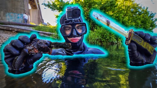 Never wanted to find this metal detecting underwater (crime scene?)