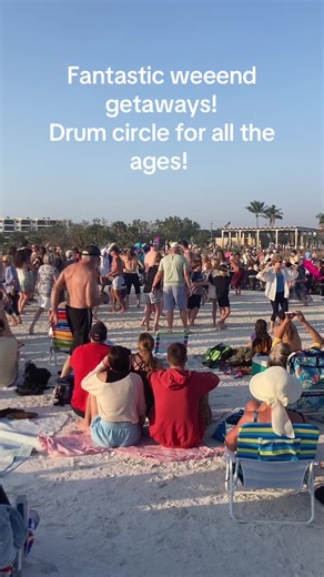 ##tiktokgogrow #tiktoktravel #florida #siestakey #beach The drum circle is a must!!!