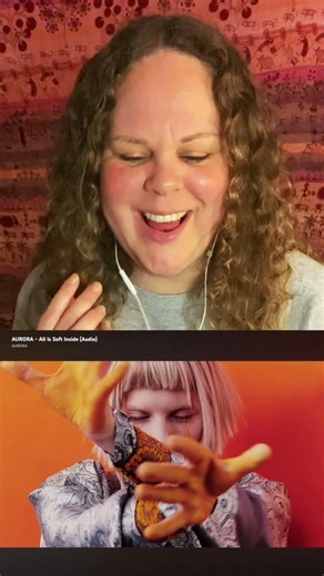 I can't get enough of her 🫠 #aurora #reactionvideo