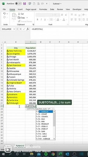 How to Sum only Highlighted Cells