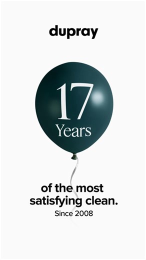 This month, we’re proud to celebrate 17 years of Dupray — 17 years of innovation, craftsmanship, and the most satisfying clean. 🙌🏼 To our customers, partners, and team members: thank you for trusting us and helping shape our story. 💚 Here’s to continuing to make everyday living simpler, smarter, and better. #dupray #anniversary | Dupray