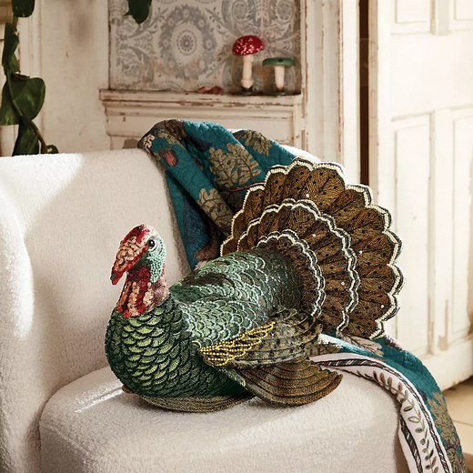 John Derian’s Coveted Thanksgiving Turkey Pillow Is Finally Back in Stock at Target