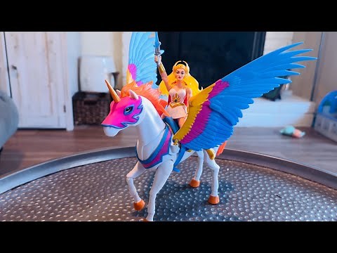 Masters of the Universe Origins Cartoon Collection SHE-RA and SWIFT WIND Video Review