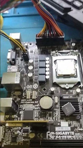Gigabyte Ga-H61M-S No Power Problem Solved. #gigabyte#gigabytemotherboard#h61#motherboardrepair