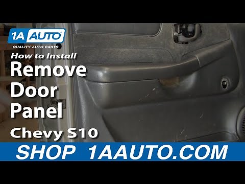How To Remove Door Panel 99-04 Chevy S10 Pickup