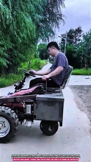 Mini Front Loader Machine – Hydraulic Small Tractor Loader 1.2m³ Capacity