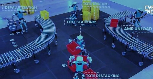 Agility新进化：多个Digit人形机器人协作干活，赚钱力拉满 |CyberRobo_腾讯新闻