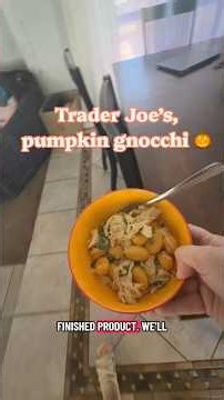 Trader Joe’s Pumpkin Gnocchi | Easy High-Protein Dinner 🎃
