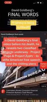 David Goldberg's last message